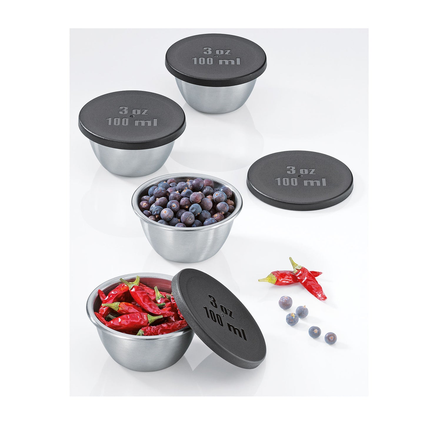 Mini-Gewürzdosen 100 ml, 4er-Set