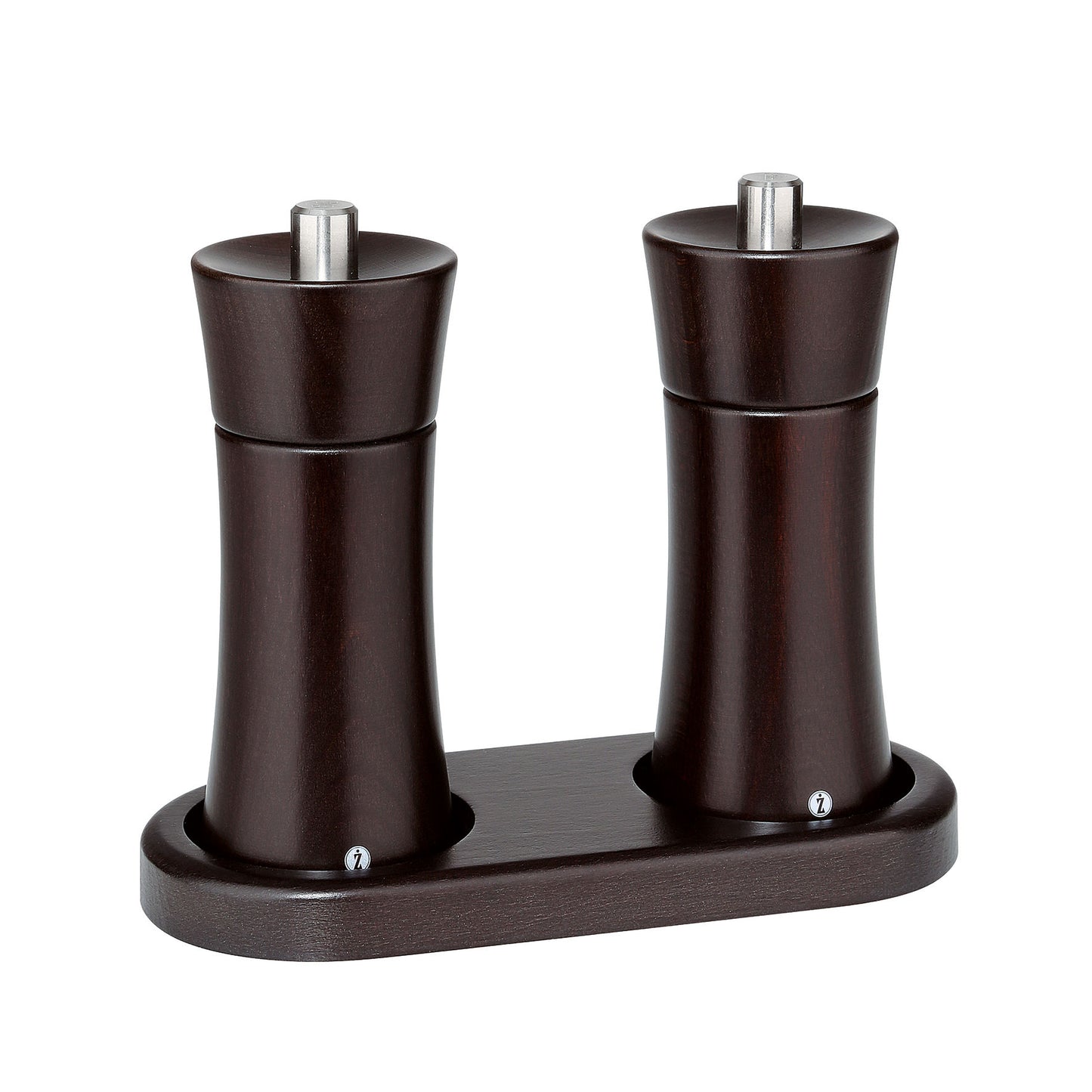 Mühlenuntersetzer für 2 Mühlen wenge