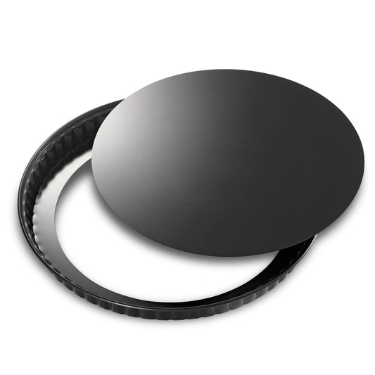 Quicheform 28 cm mit Hebeboden, schwarz