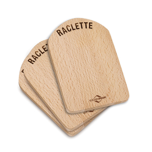Raclette-Brettchen Holz 4er
