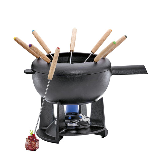 Fondue-Garnitur SAAS-FEE schwarz matt 20 cm