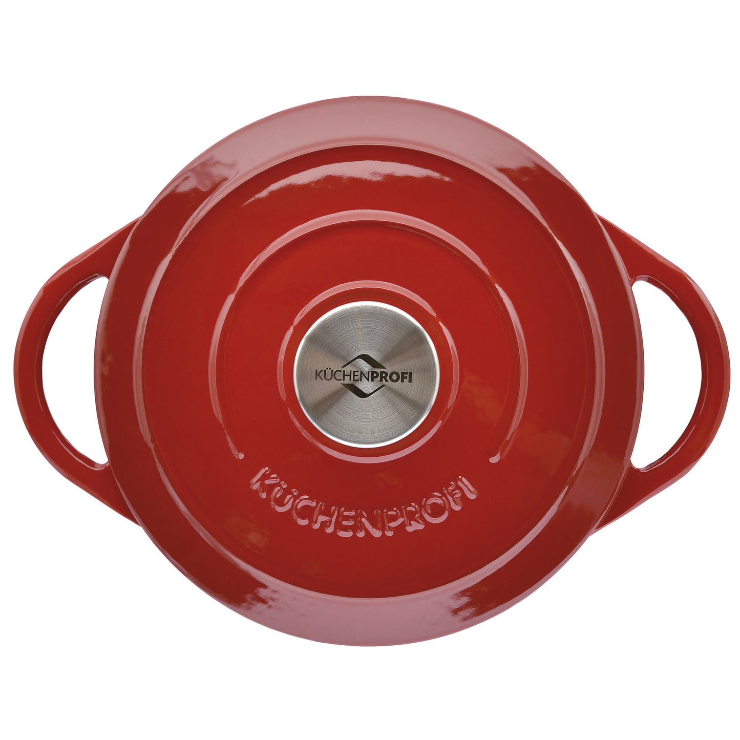 Bratentopf rund, 20 cm classic red