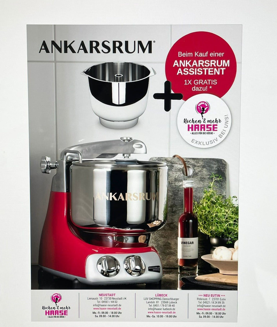 Ankarsrum Assistent Original 6230 - Ocean Blue + zusätzliche Schüssel gratis