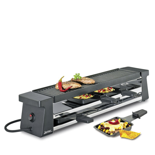 Raclette mit Alugrillplatte schwarz