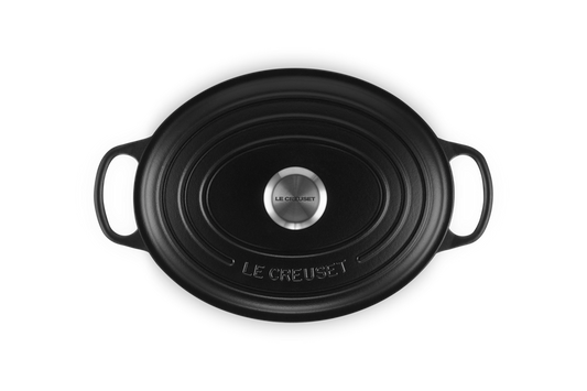 LE CREUSET Signature Bräter oval 40cm Schwarz matt