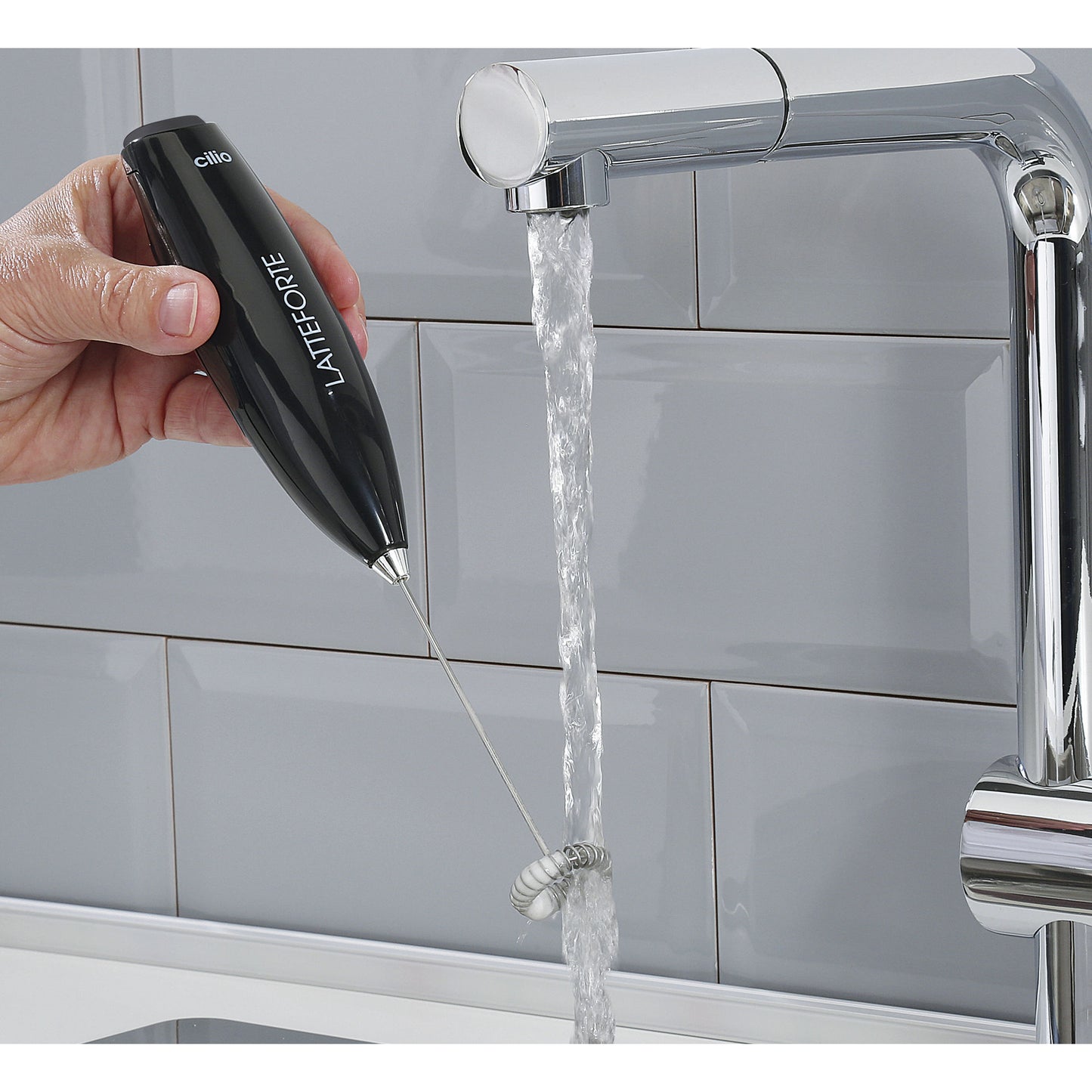 Milchaufschäumer LATTEFORTE, rot