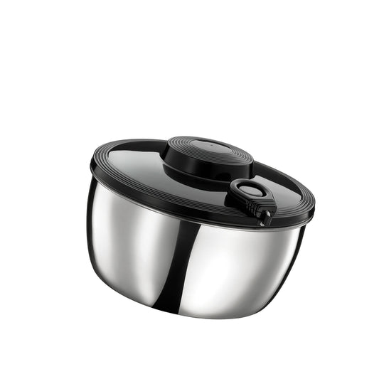 Salatschleuder Edelstahl/schwarz