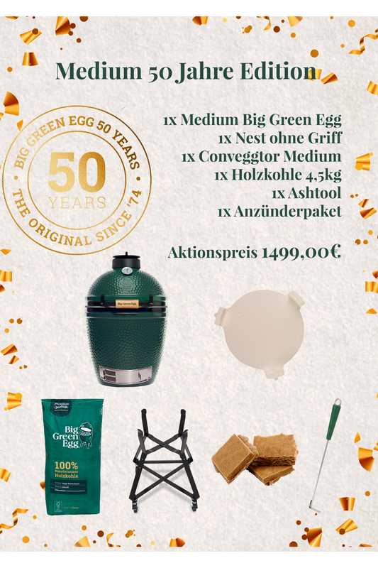 Big Green EGG Medium Starterset 50 Jahre Edition
