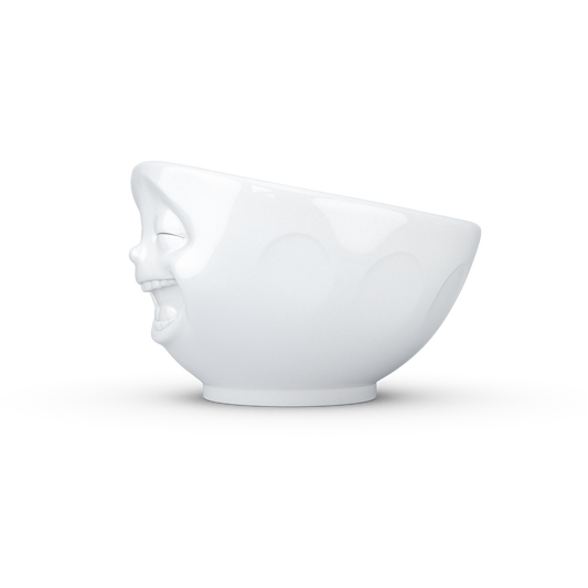 Schmunzel Schale lachend in weiß 1000ml