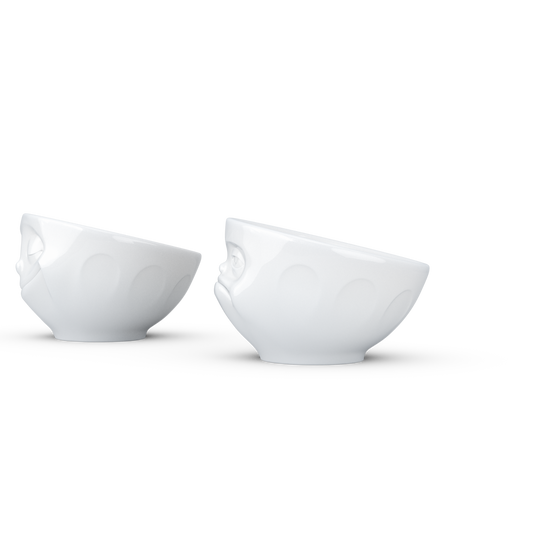 Schmunzel Eierbecher-Sets -glücklich Hmpff- in weiß