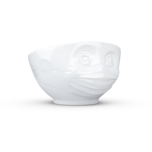 Schmunzel Schale Zuversicht in weiß 500ml