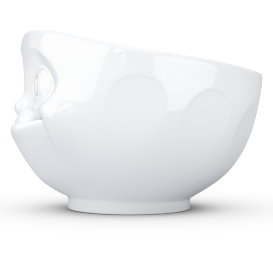 Schmunzel Schale lecker in weiß 500ml