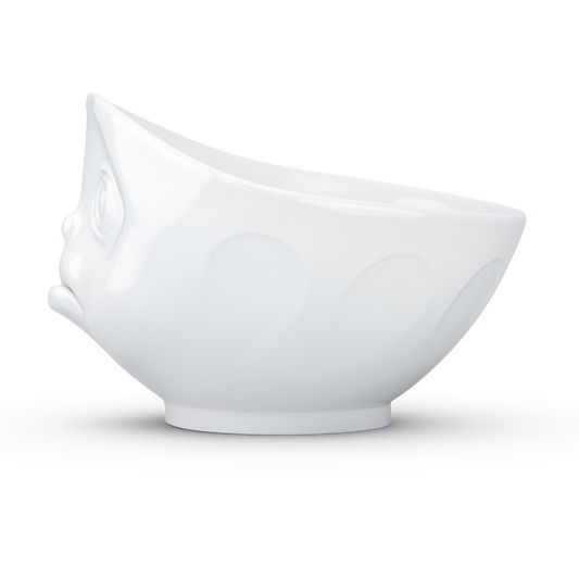 Schmunzel Schale schmollend in weiß 500ml