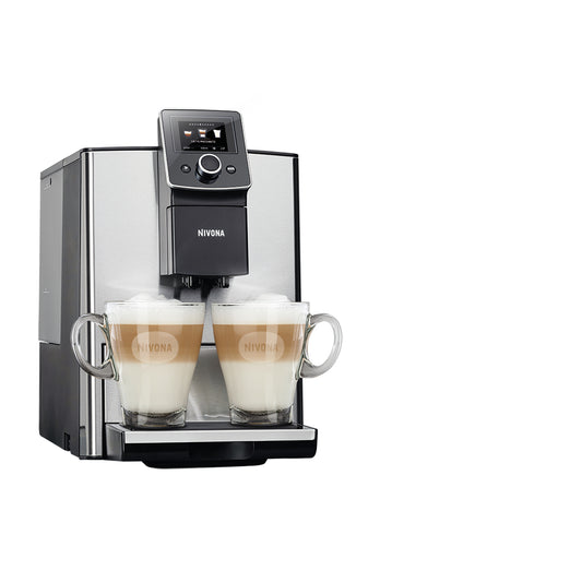 NIVONA Kaffeevollautomat CafeRomatica 8er NICR 825 Edelstahlfront / Chrom + 1kg Kaffee und 1x Entkalker gratis