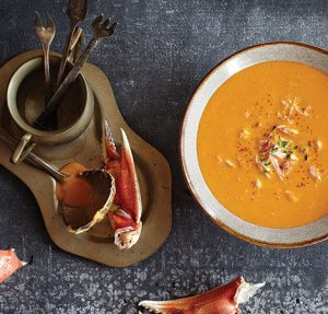 Krabben-Suppe mit rotem Pfeffer Vitamix