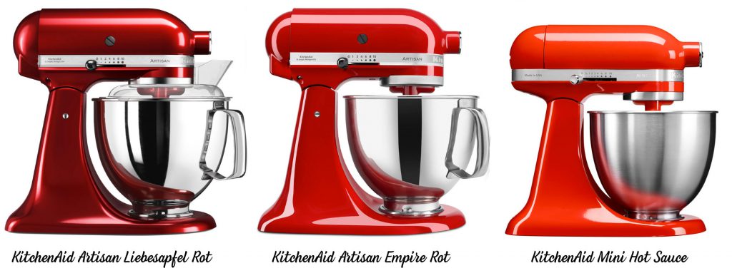 KitchenAid Rot Varianten