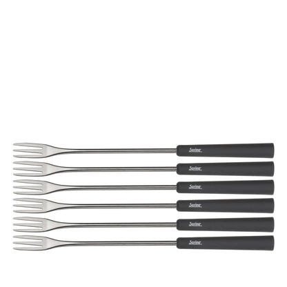 Fondue-Garnitur ALUMINIUM INDUKTION schwarz 23 cm