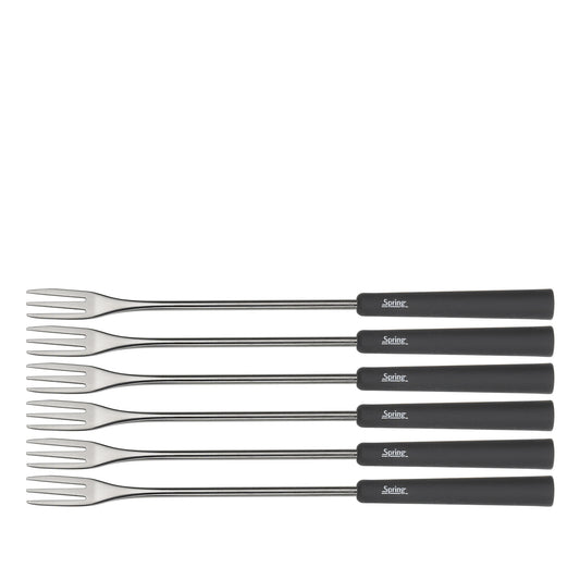 Fondue-Garnitur ALUMINIUM INDUKTION schwarz 23 cm