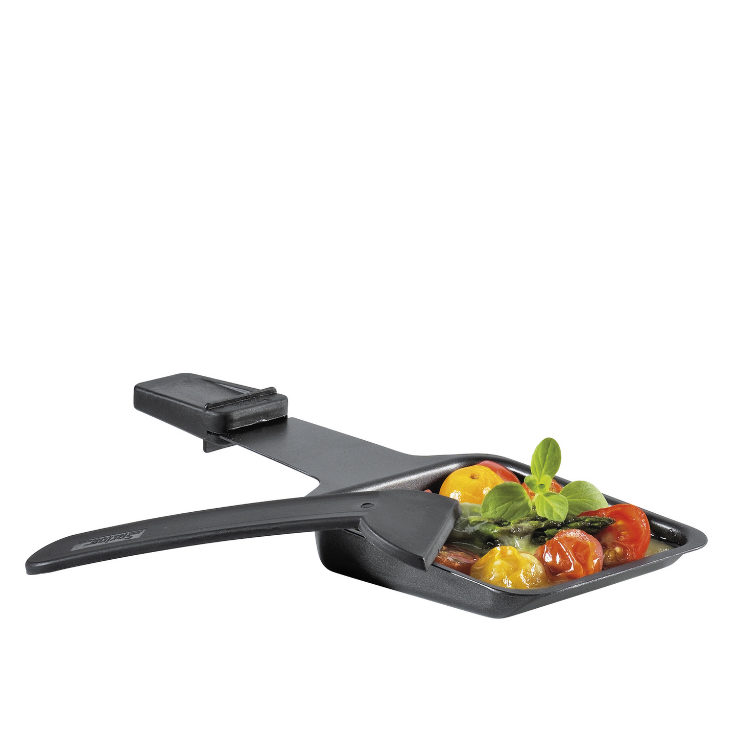 Raclette mit Alugrillplatte rot