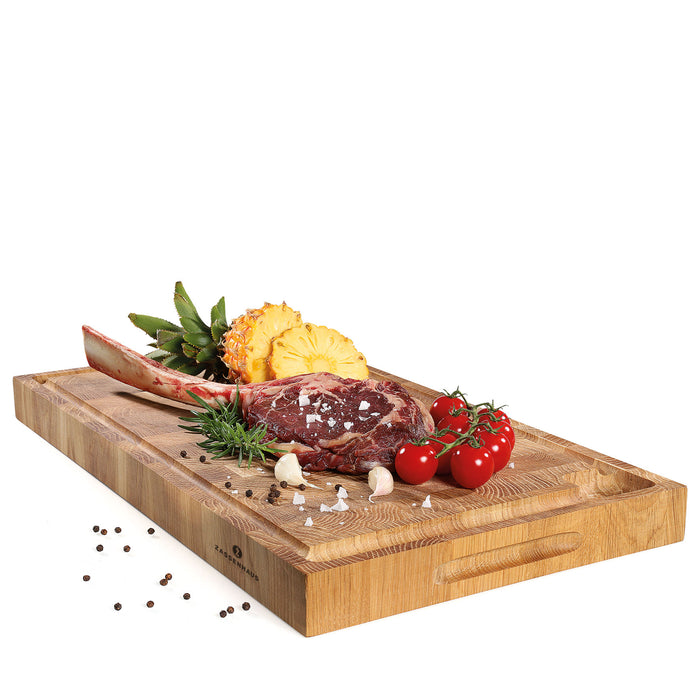 Hackblock, Eiche Stirnholz 54 x 30 x 4 cm - Ansicht 2