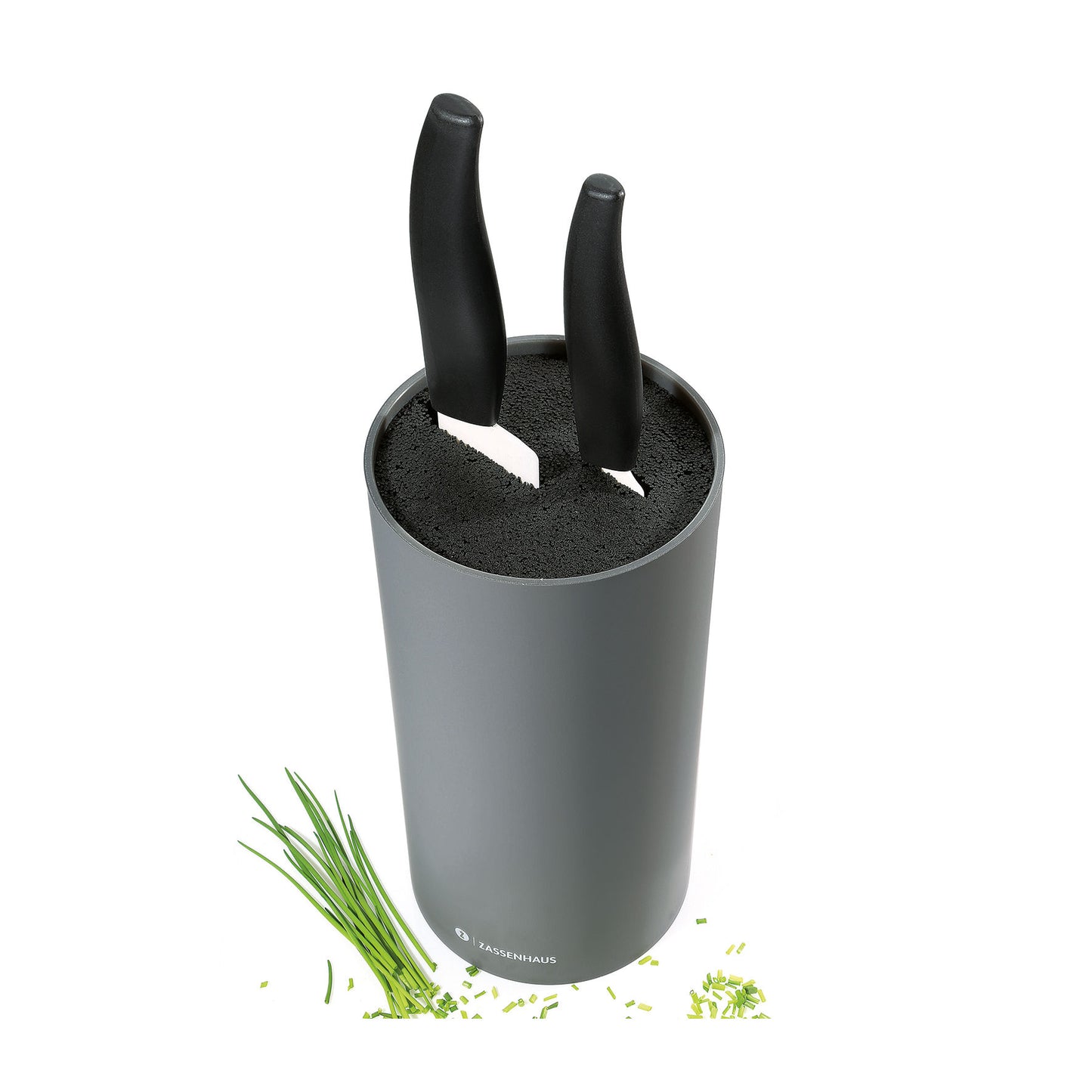Messerblock rund, cool grey