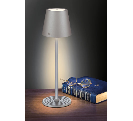 LED-Tischlampe SOLE grau