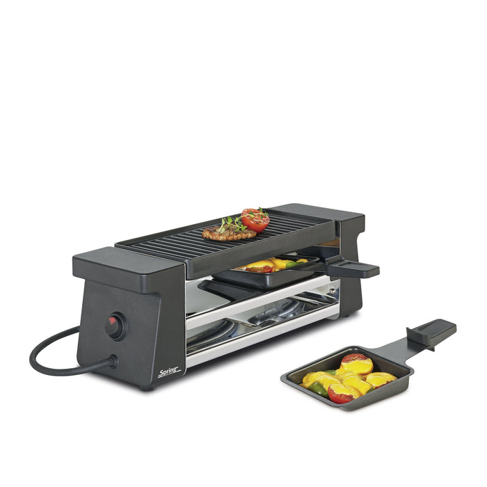 Raclette mit Alugrillplatte schwarz