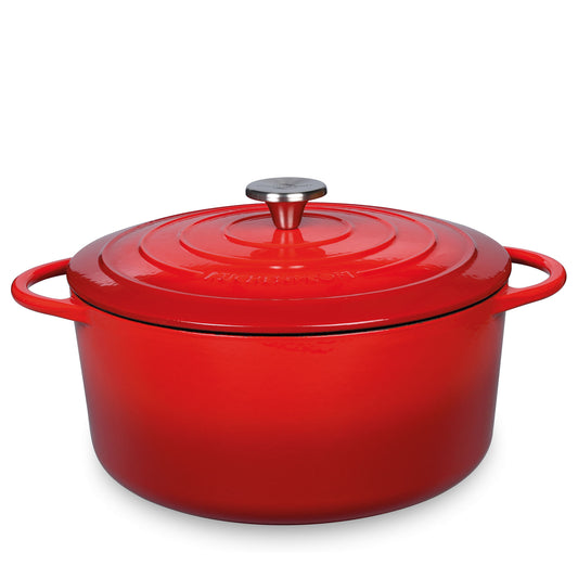 Bratentopf rund, 26 cm classic red