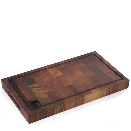 Hackblock, Nussbaum Stirnholz 45 x 25 x 4 cm