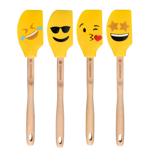 Teigschaber SMILEY2 sortiert, Buche 30,5 cm