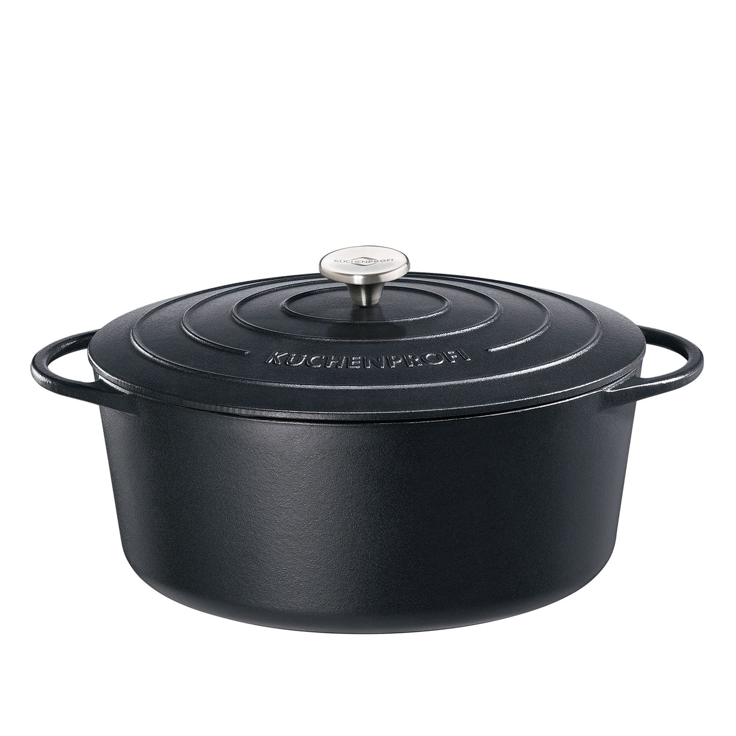 Bratentopf oval, 40 cm classic black