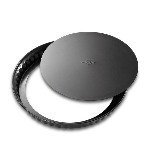 Quicheform 24 cm mit Hebeboden, schwarz