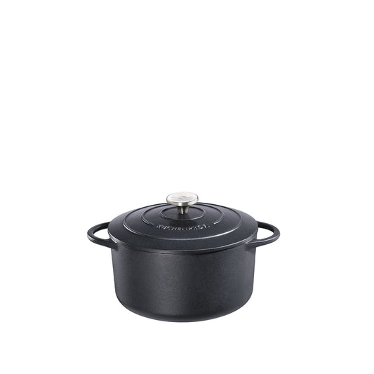 Bratentopf rund, 22 cm schwarz
