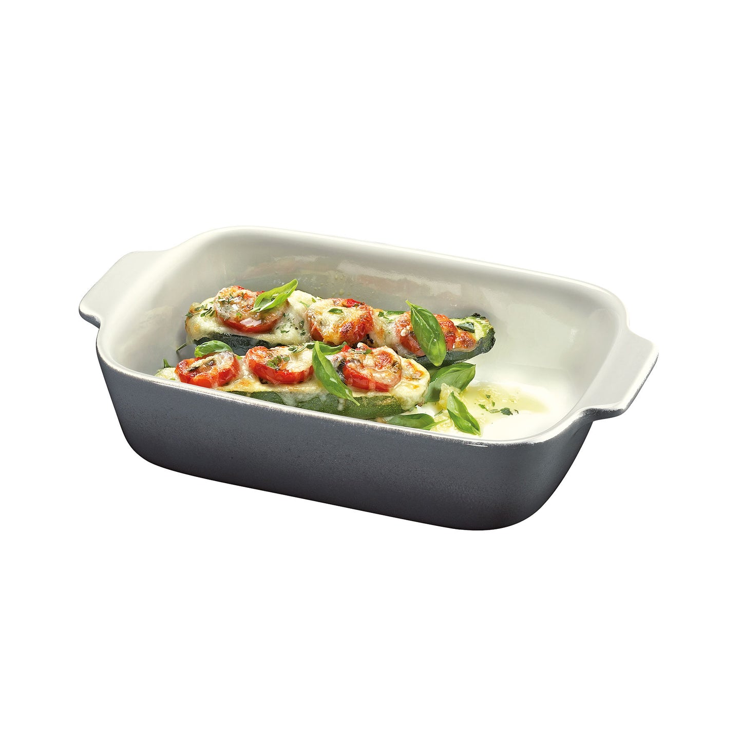 Auflaufform rechteckig 30 cm, pearl grey