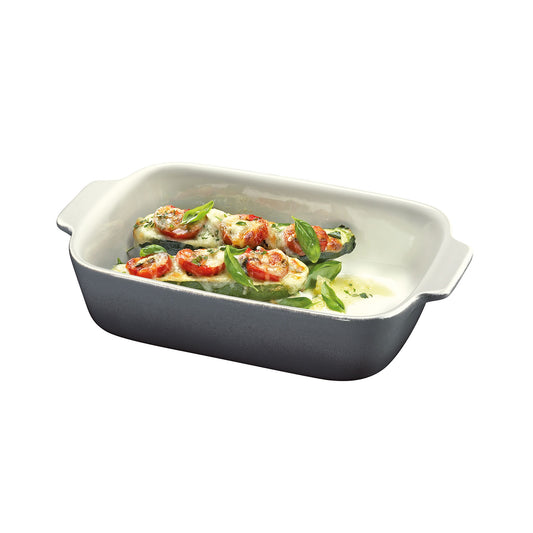 Auflaufform rechteckig 30 cm, pearl grey