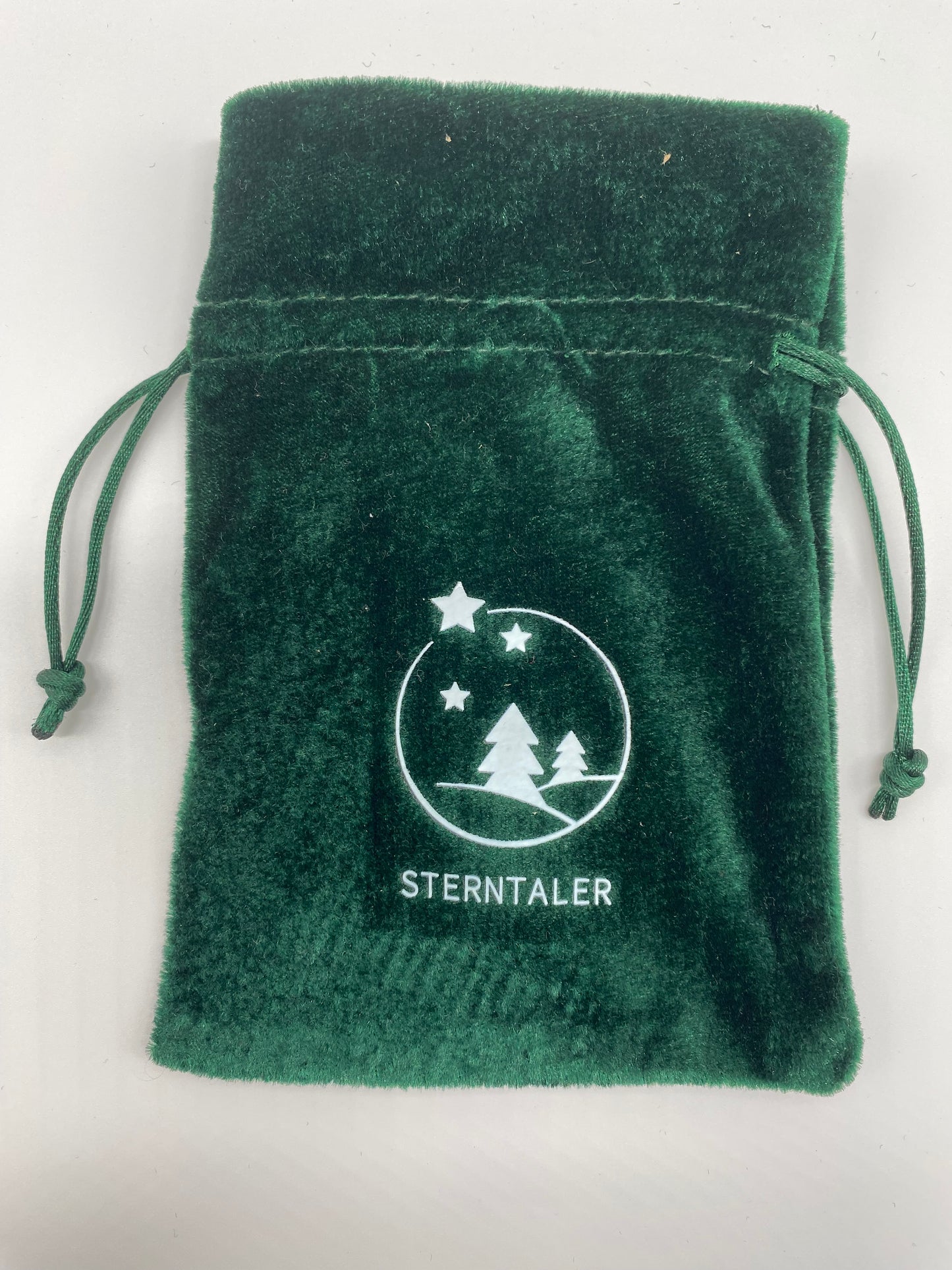 Samtbeutel ca. 10 cm für Batteriefach, grün