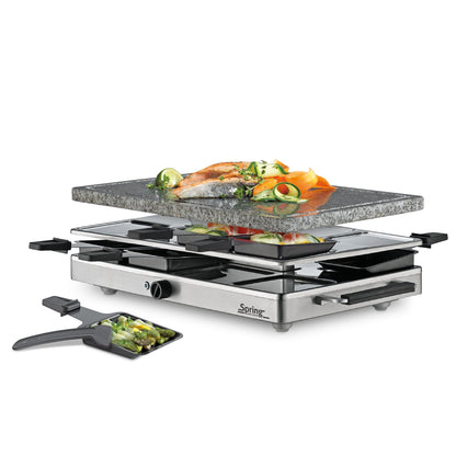 Raclette mit Granitstein