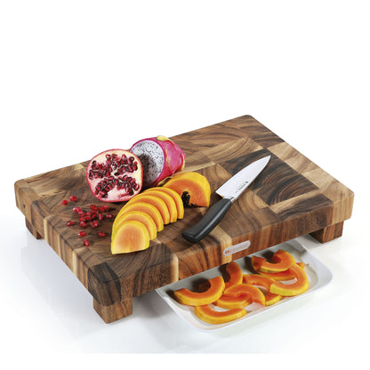 Hackblock, Akazie Stirnholz 45 x 30 x 8,5 cm
