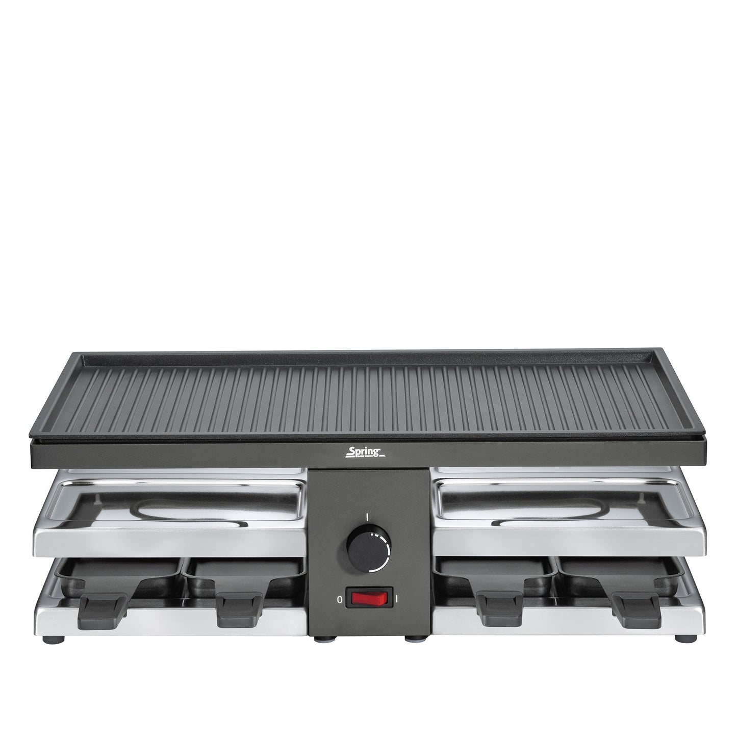 Raclette mit Alugrillplatte schwarz