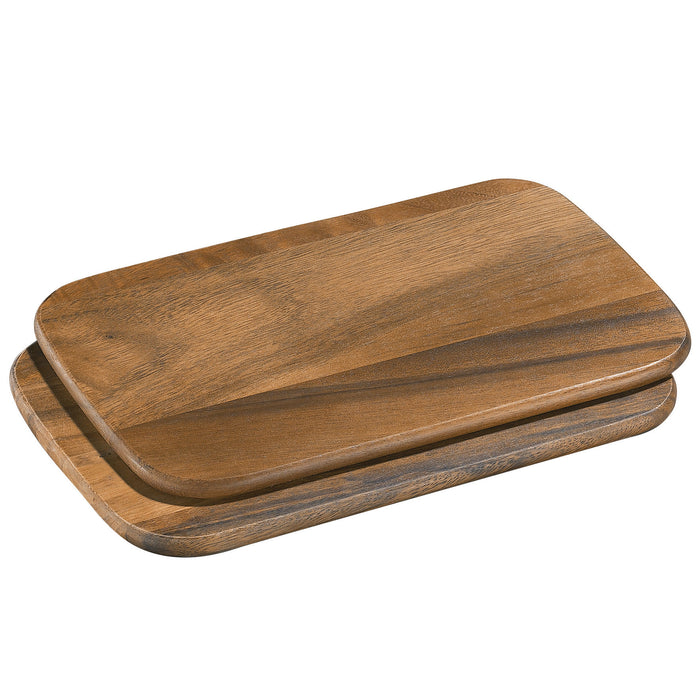 Frühstücksbretter 2er-Set, Akazie 26 x 17 cm