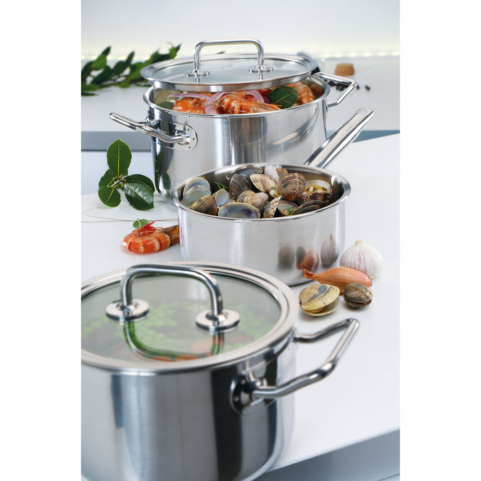 Topf-Set 3-teilig mit Glasdeckel - Ansicht 2