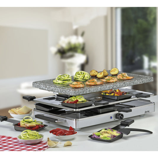Raclette mit Granitstein
