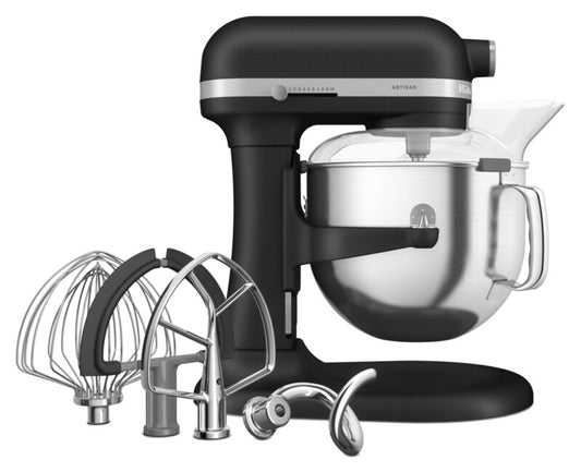 KitchenAid ARTISAN 6,6 L  Küchenmaschine mit Schüsselheber 5KSM70SHXEBK Matt Schwarz