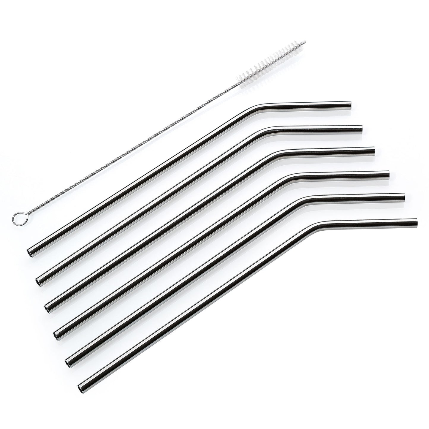Trinkhalme STEEL, gebogen