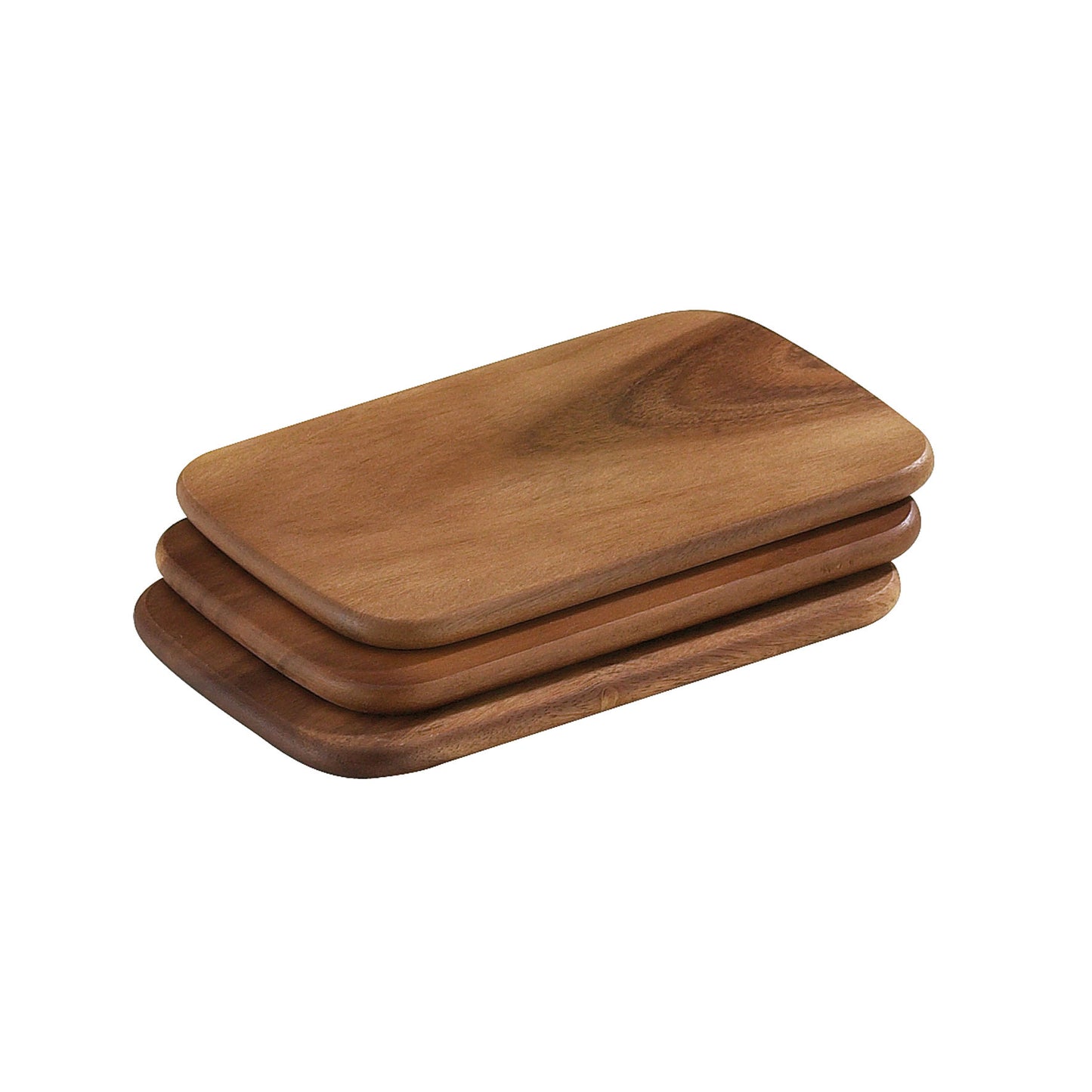 Frühstücksbretter 3er-Set, Akazie 22 x 15 cm