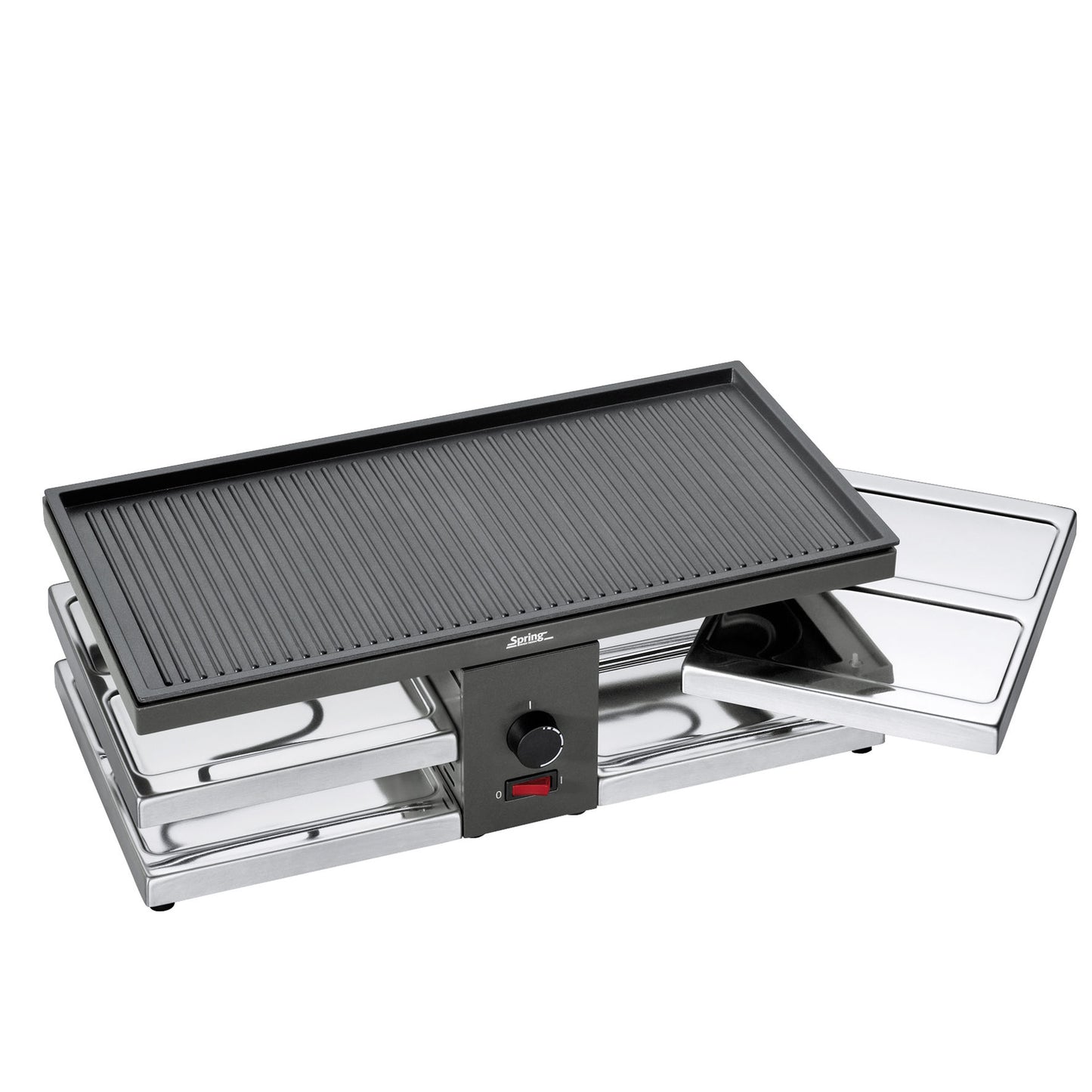 Raclette mit Alugrillplatte schwarz