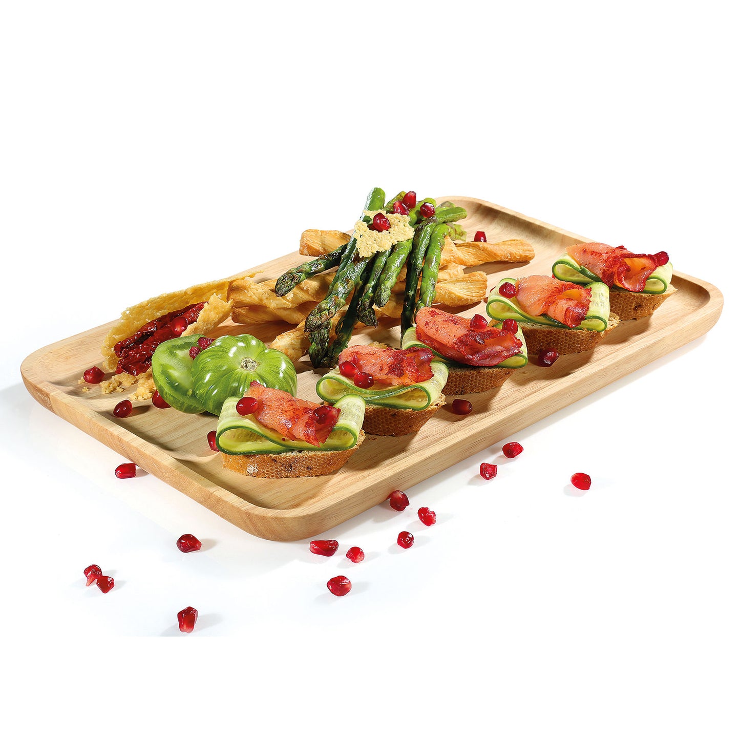 Snackplatte, hell 35,5 x 23,5 cm