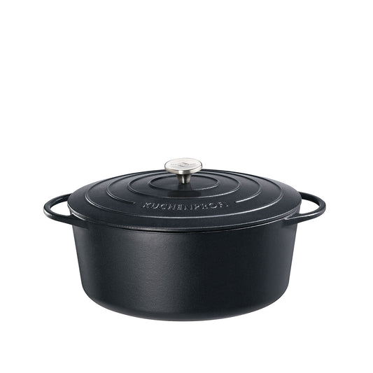 Bratentopf oval, 33 cm classic black