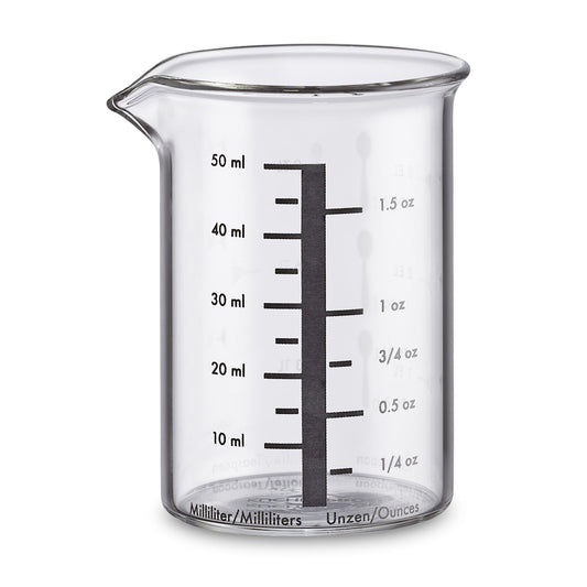 Messbecher 50 ml, Glas