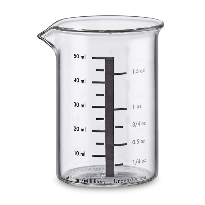 Messbecher 50 ml, Glas